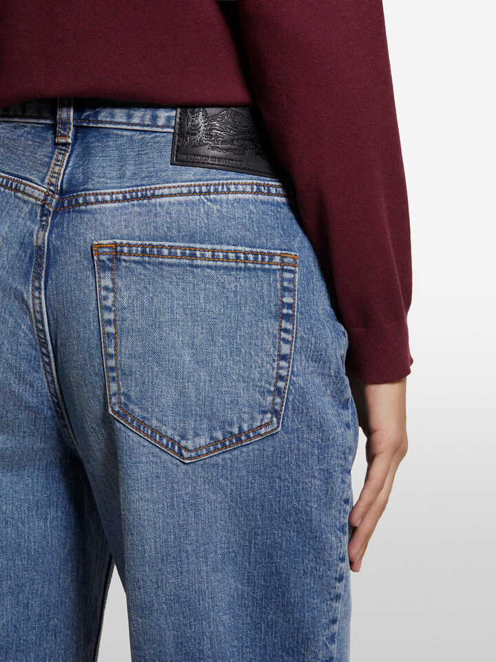 Jeans Style 69 mom fit blu - jeans mom fit e boyfriend da donna - Blu | Sisley image number 4